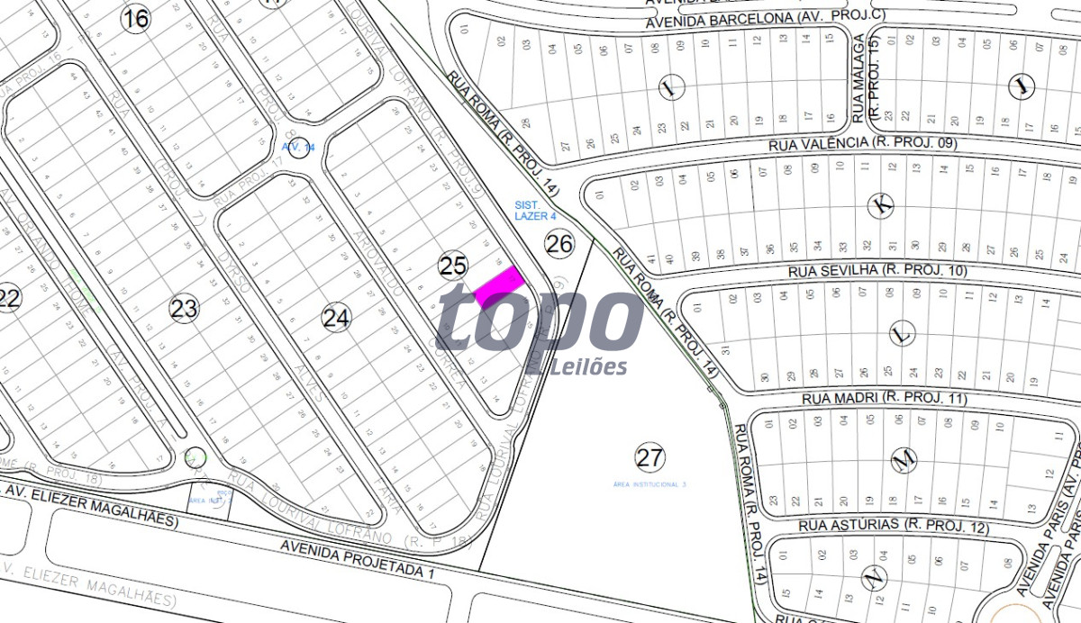 Lote 1 - Terreno Urbano - Rua Lourival Lofrano - Quadra 25 - Lote 17 - Terravista Residence Club - Mirassol/sp